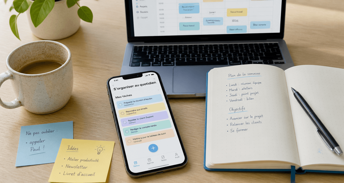 application pour s organiser smartphone et bureau