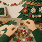 bricolage de noël pour petit de 2 ans avec papiers et gommettes