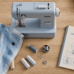 buki machine à coudre problème vue flat-lay