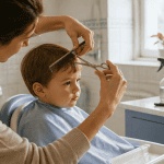 coupe bebe garcon a la maison