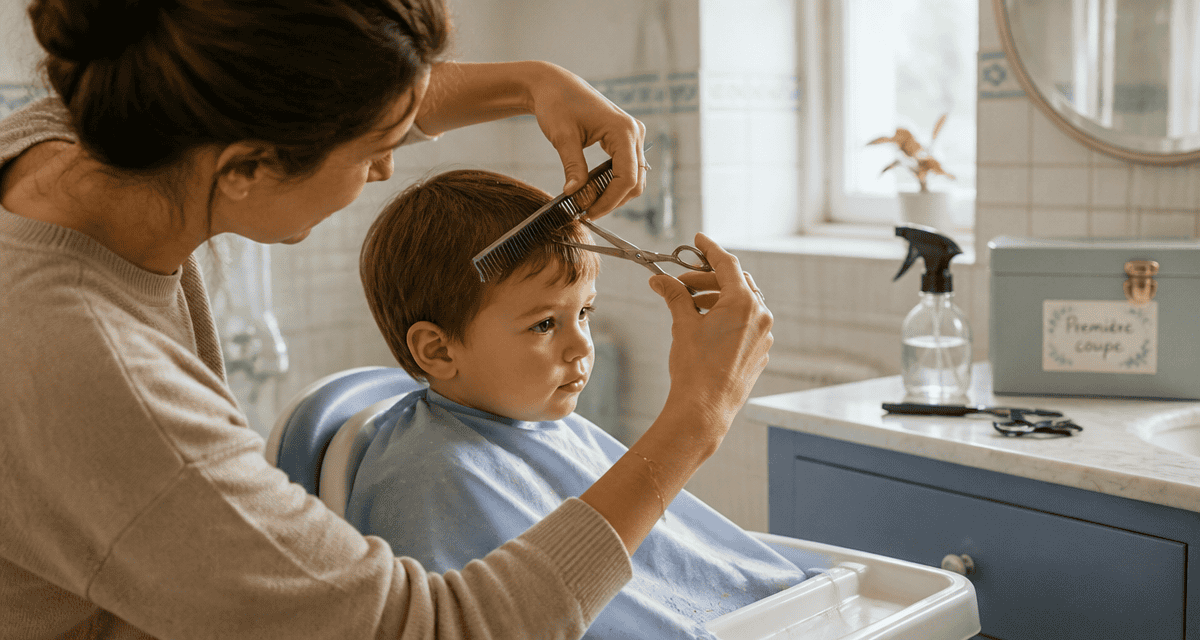 coupe bebe garcon a la maison