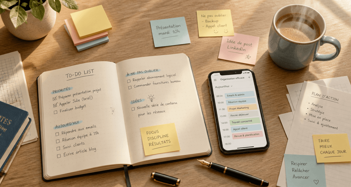 exemple de to do list sur bureau