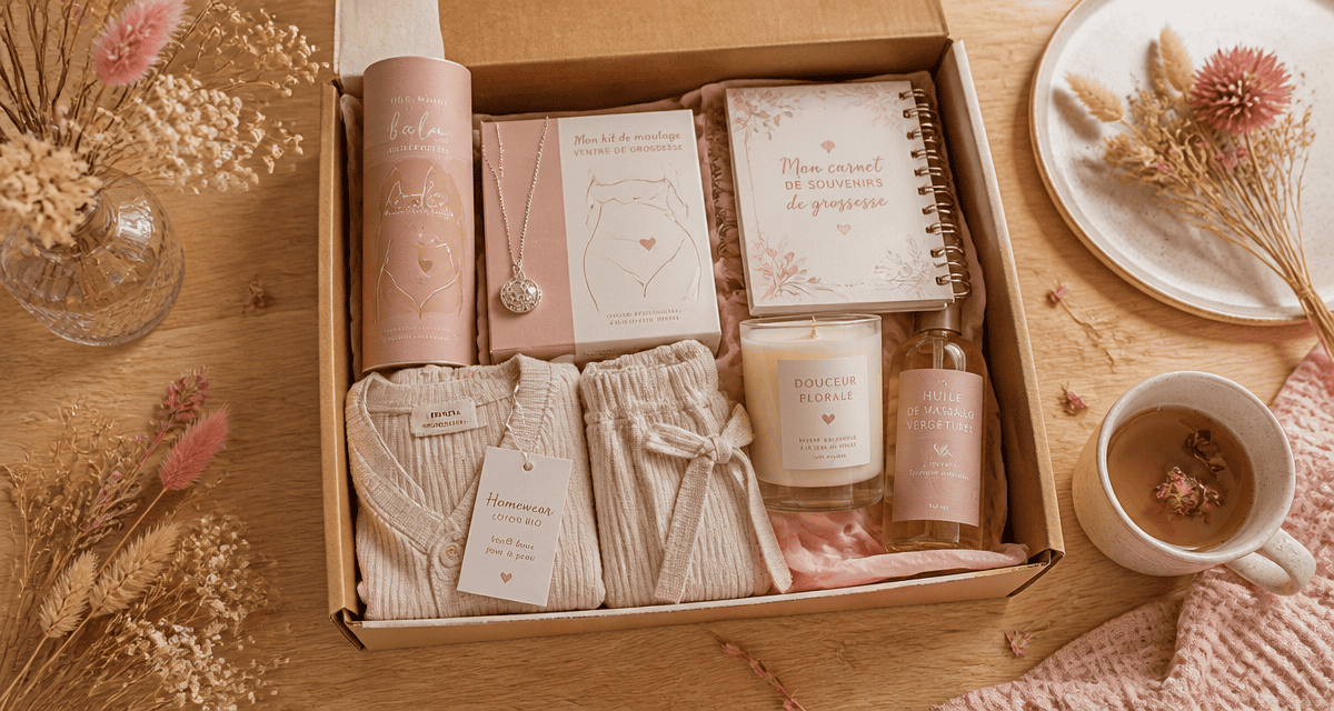 idée cadeau baby shower pour la maman coffret