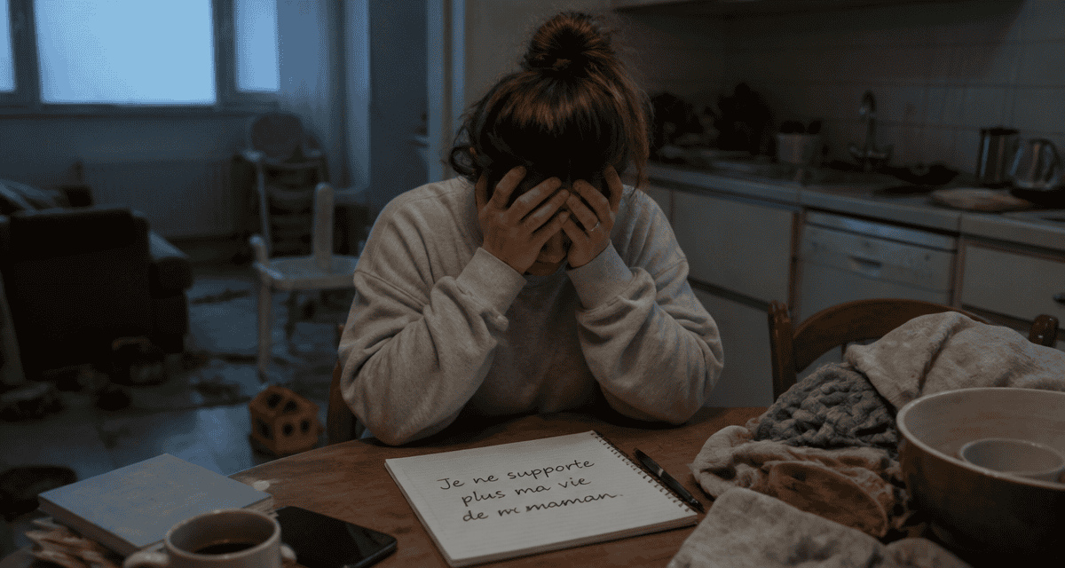 je ne supporte plus ma vie de maman mère épuisée cuisine