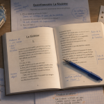 Livre La Sixième avec questionnaire et correction, bureau d’élève
