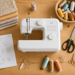 machine a coudre action avec accessoires couture