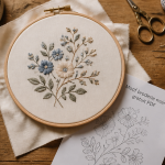 motif broderie main gratuit pdf sur tissu