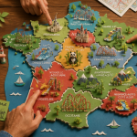 carte des parcs attraction france vue plongeante