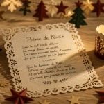 poème de noël avec des rimes décorations papier