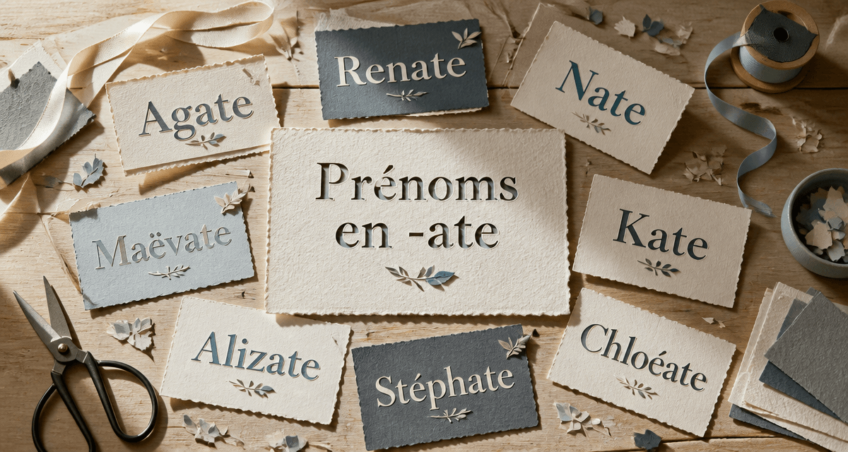 cartes prenom en ate decoupage creatif