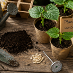 Quand planter concombre jeunes plants et outils