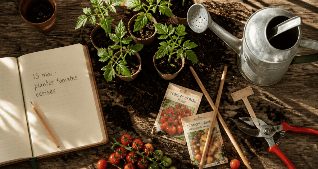 quand planter tomates cerises jeunes plants godets
