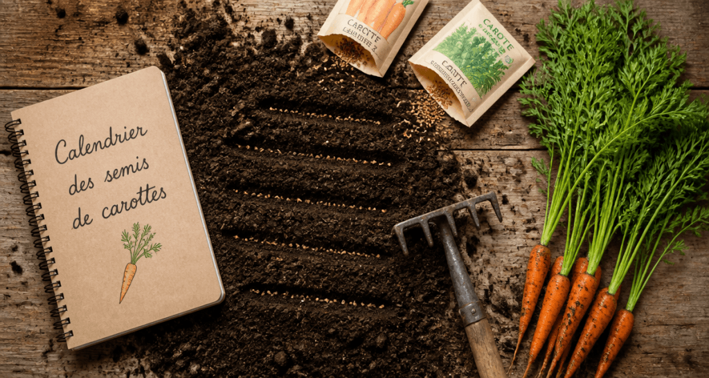 Quand semer les carottes calendrier semis sillons graines