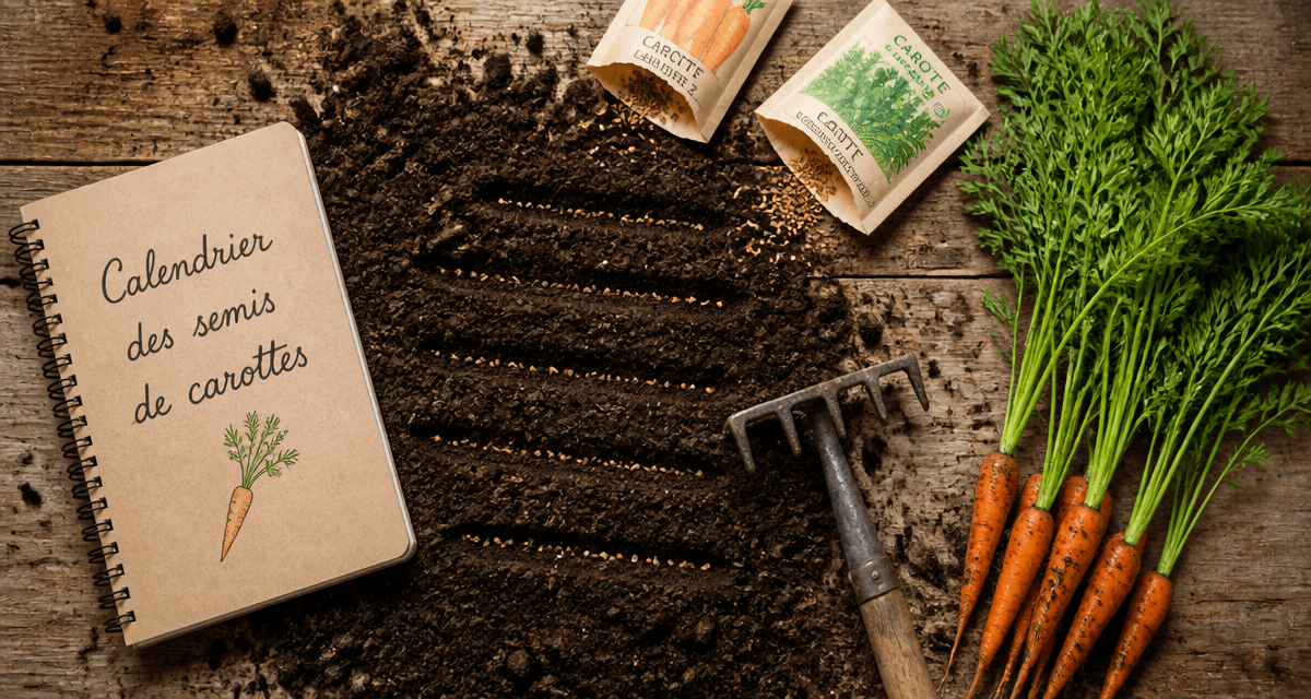 Quand semer les carottes calendrier semis sillons graines