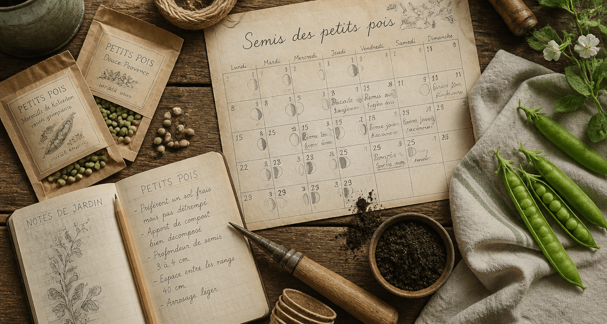 Quand semer les petit pois avec la lune calendrier jardinage