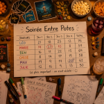 truc à faire entre pote à la maison jeux et snacks