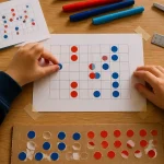 Activité gommette maternelle pour muscler la motricité fine