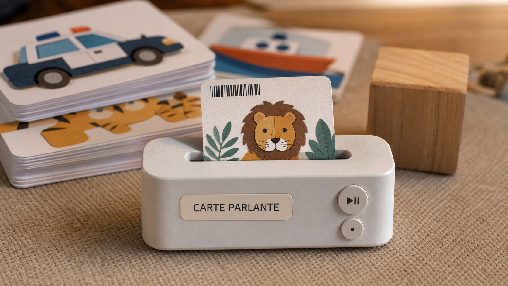 Carte parlante Montessori pour stimuler le langage dès 2 ans