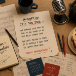 chanson facile à modifier pour anniversaire sur table