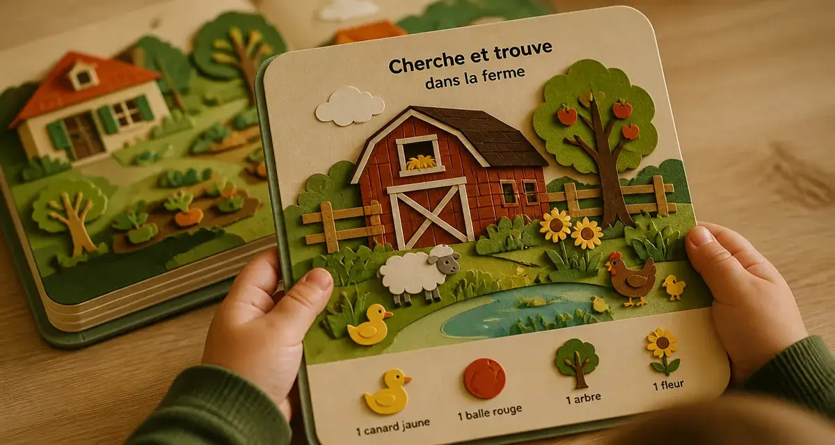 Cherche et trouve des tout petit : livre d’éveil en papier cartonné, mains et objets à trouver