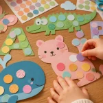 dessin gommette enfant atelier créatif