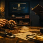 escape game lyon enfant : table et cadenas pour enfants