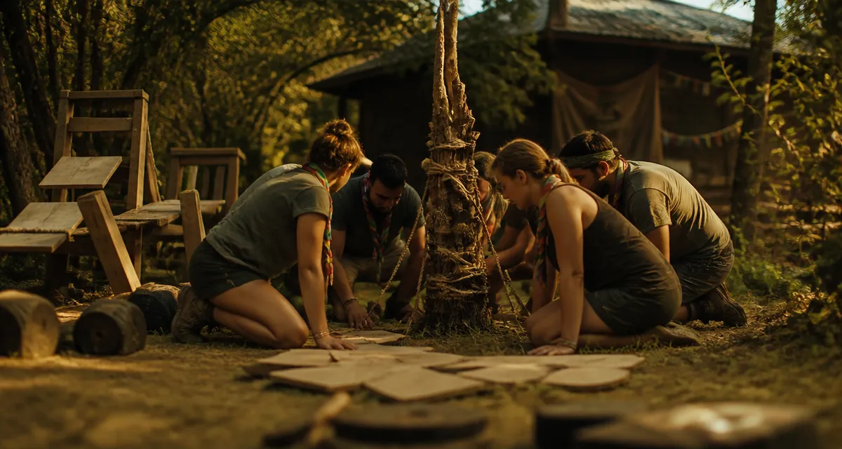 Jeux Koh Lanta à la maison : campement et épreuves en famille