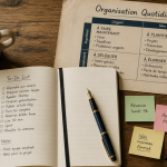 Bureau organisé pour organisation quotidienne