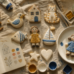 peindre la pate a sel figurines et couleurs