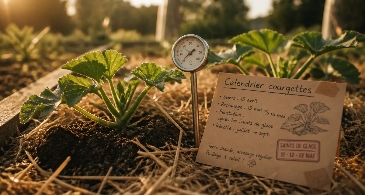 Quand planter les courgettes : calendrier des semis au potager