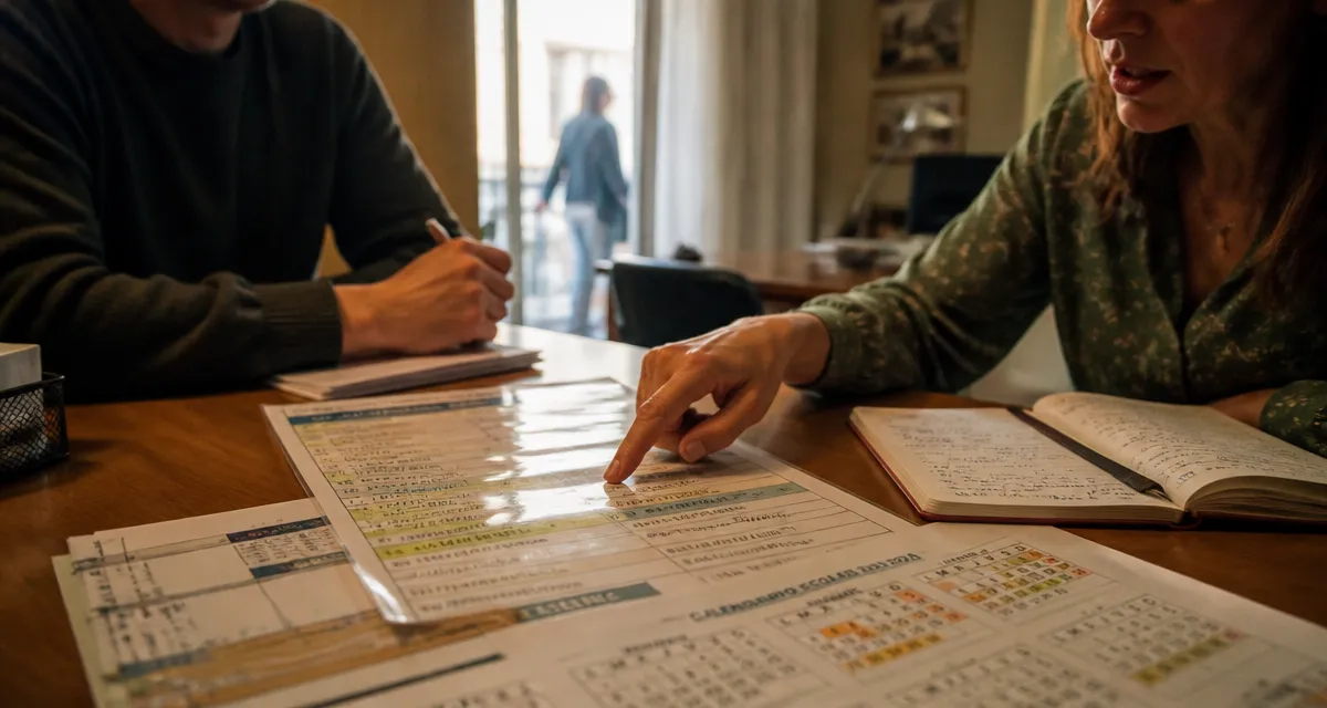 Calendrier vacances scolaires Espagne 2025-2026, parent vérifie Semana Santa à Madrid