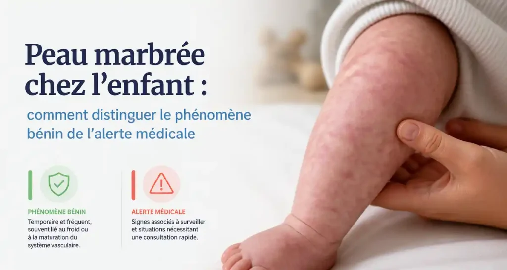 Peau marbrée chez l’enfant : comment distinguer le phénomène bénin de l’alerte médicale