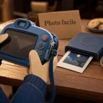 Appareil.photo enfant compact waterproof ou instantané, photo en gros plan