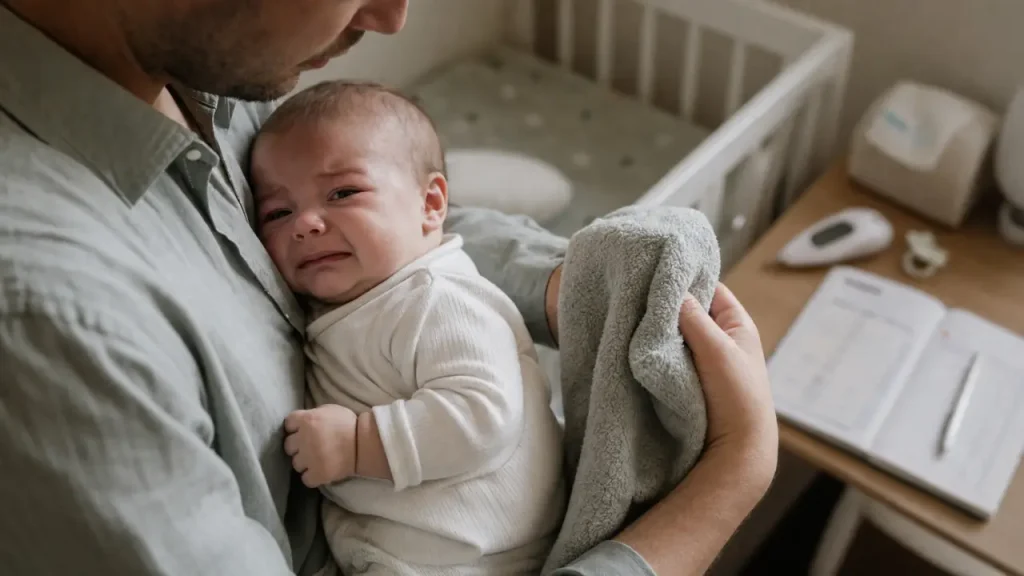 Bébé pleure beaucoup après vaccin à 2 mois : les 48 heures à surveiller et les signes à ne pas rater