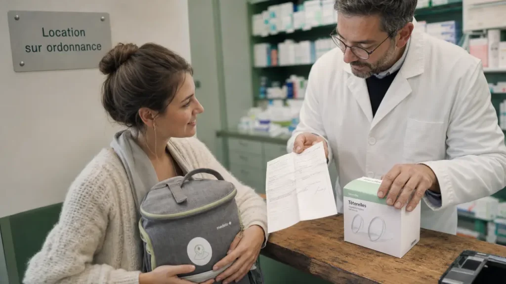 Location de tire-lait en pharmacie : procédure, modèles électriques et pièges de remboursement à éviter