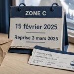 Vacance de fevrier 2025 zone c : départ après la classe, reprise le 3 mars 2025