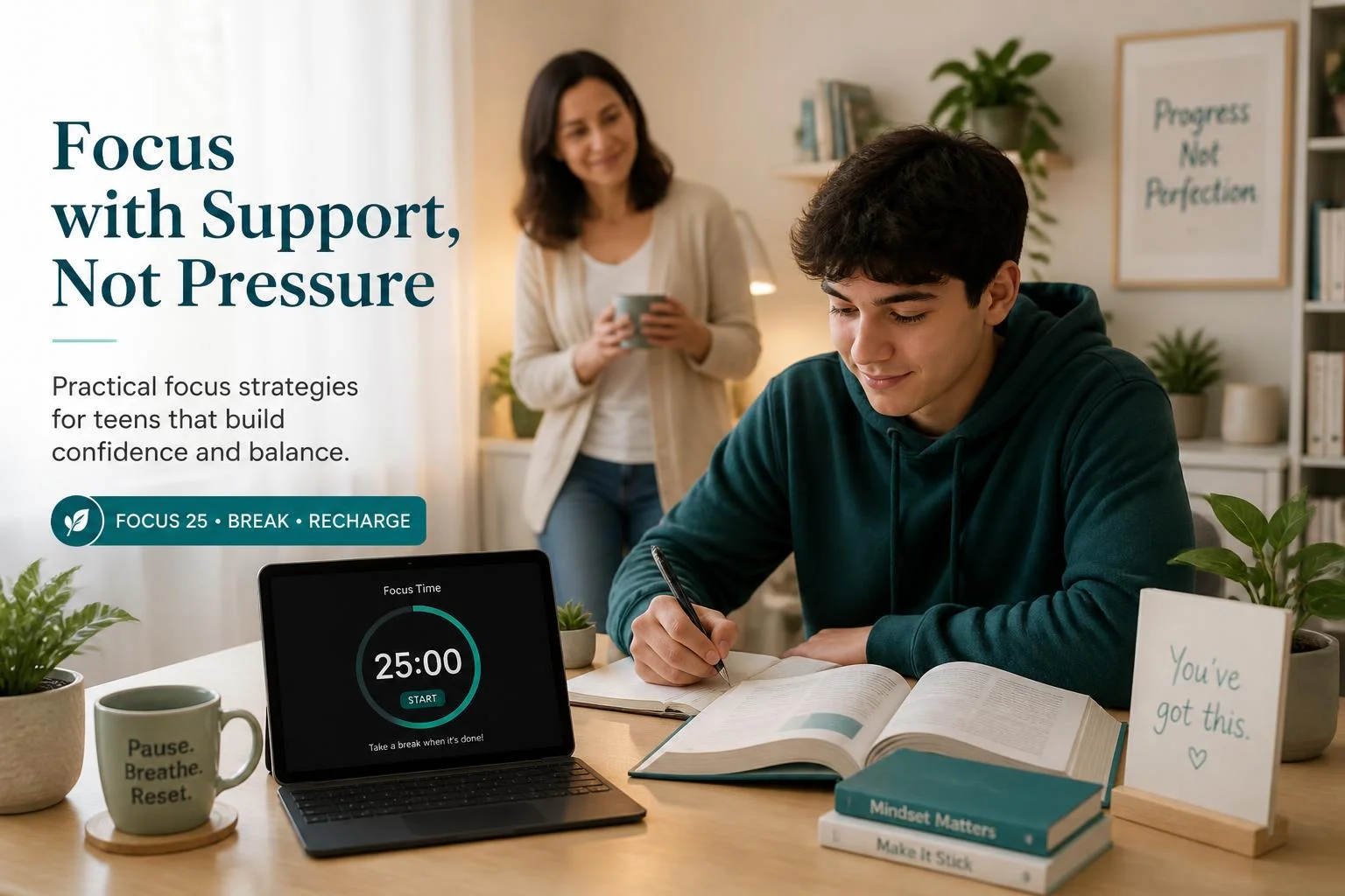Réviser en maison : 25 minutes utiles, pauses et soutien