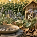 Attirer les pollinisateurs au jardin : coupelle d’eau, fleurs locales et hôtel à insectes