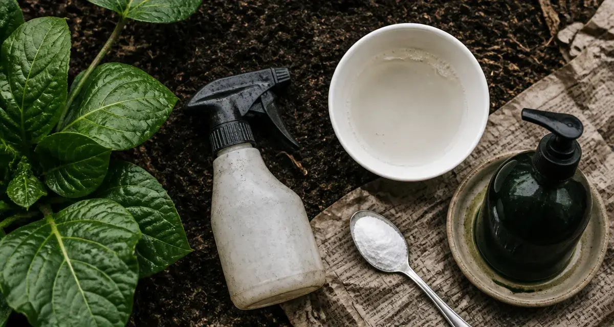 Bicarbonate pour tuer chenilles : pulvérisateur et mélange prêt à traiter les plantes