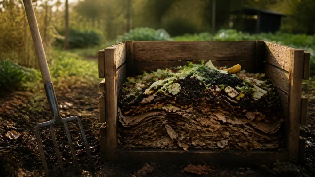Compost maison : la bonne proportion de matières humides, les déchets à éviter et la solution selon votre espace