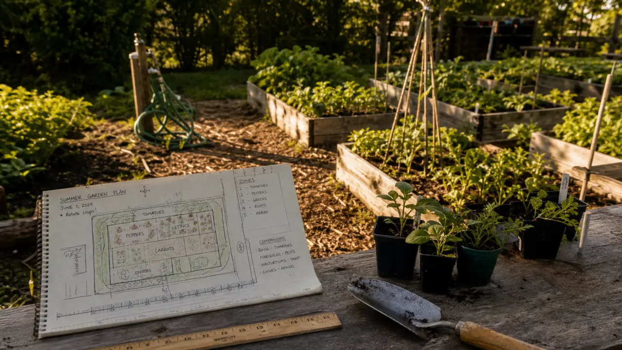 Comment organiser son potager : plan, soleil, eau, rotations au potager