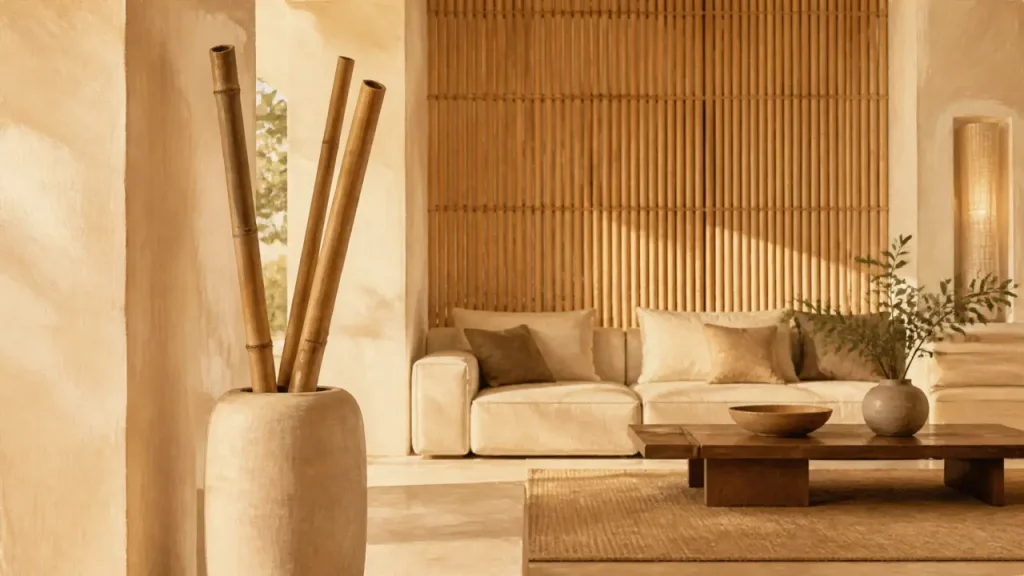 Décoration bambou intérieur : choisir le bon format selon la pièce change tout