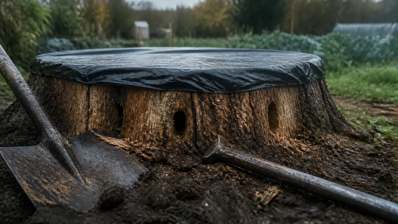 Détruire souche : coupe percée et dévitalisation de souche d’arbre