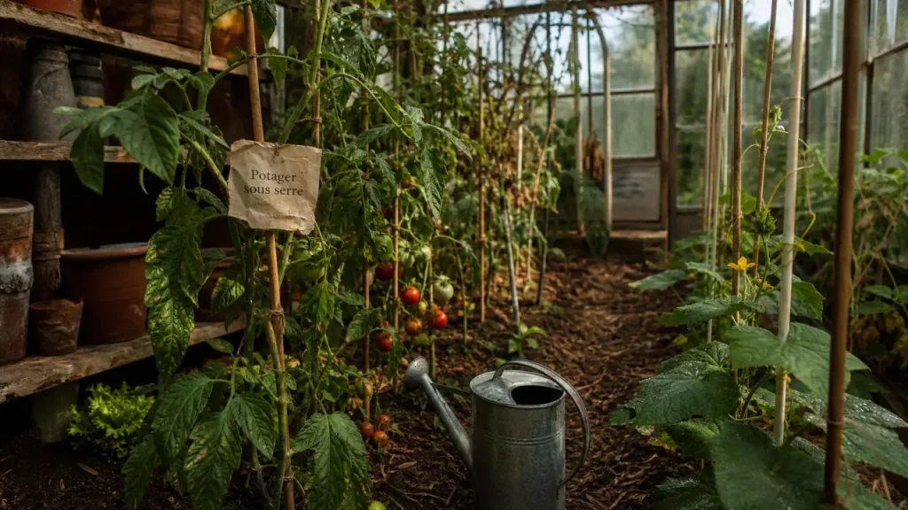 Potager sous serre : récolter dès mars sans étouffer les plants