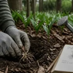 Quand et comment planter le muguet : griffe de muguet en terre