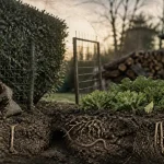 Rongeurs du jardin : galerie et terre retournée dans un potager