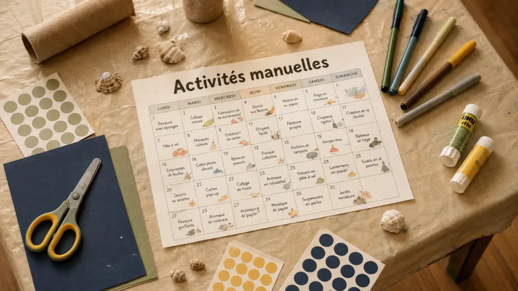Quelle activité manuelle proposer à un enfant ? Âge, temps, matériel