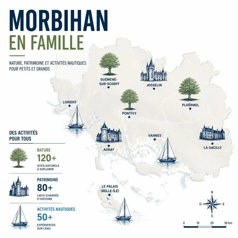 Activités enfants Morbihan : guide visuel des loisirs en famille