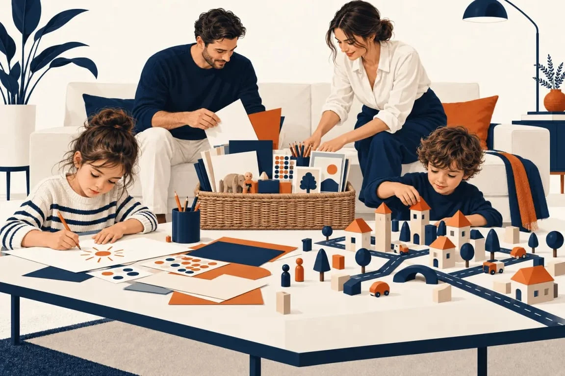 Activités à faire avec les enfants avec du matériel créatif du quotidien