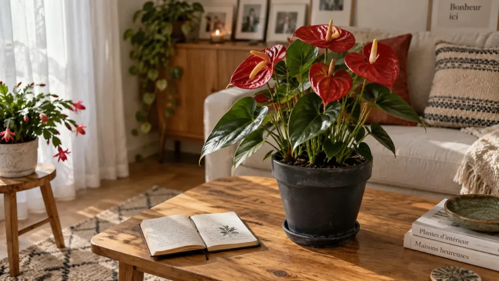 Plantes d’intérieur à fleurs rouges : 7 espèces selon la lumière et l’entretien